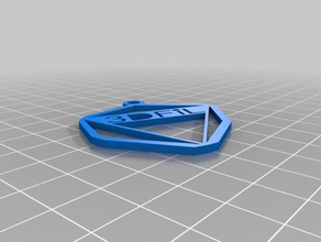 3dfill key ring earring signs & logos 3d print model - Mito3D