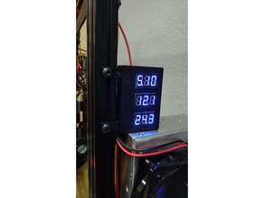volt voltage display box 2020 3d printer accessories 3d print model - Mito3D