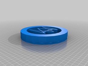 watchdogs logo coin games 3d print model - Mito3D