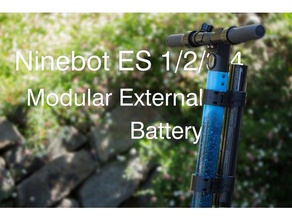 ninebot es1 2 3 4 modulare batteria esterna monte il fai da te scooter elettrico es2 segway 3d print model - Mito3D