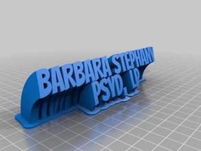 barbara stephany office customized 3d print model - Mito3D