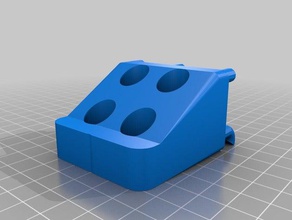my customized pegstr - pegboard wizard allen wrench holder 2 tool holders & boxes 3d print model - Mito3D