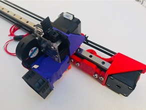 mgn12 titan direct top rider - rear belt 3d printer extruders 3d print model - Mito3D