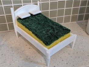 sponge bed bathroom holder 3d print model - Mito3D