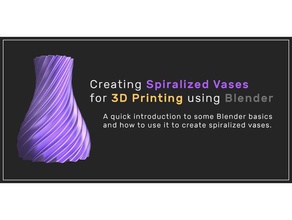la creazione di spiralized vasi con blender arredamento 3d print model - Mito3D