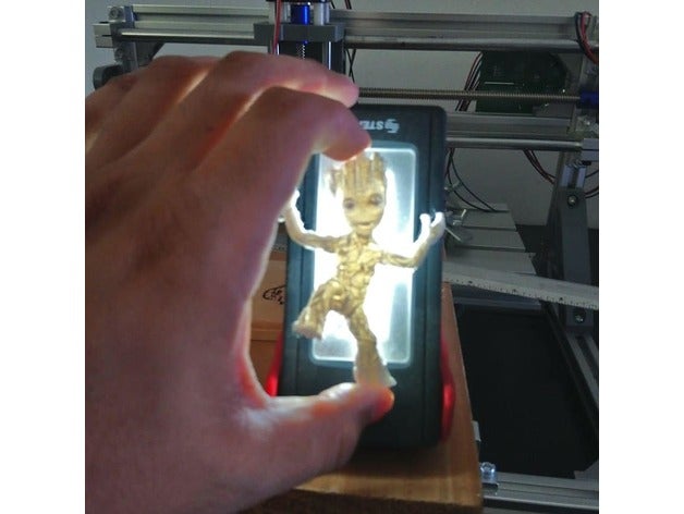 lithophane groot decoração não quero mais groots 3D print model - Mito3D