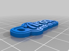 aroa 2 llaveros personalizado 3d print model - Mito3D