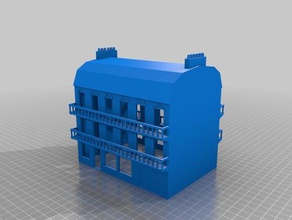 petit immeuble haussmanien Gebäude & Strukturen Architektur ho-Maßstab n-Skala 3d print model - Mito3D