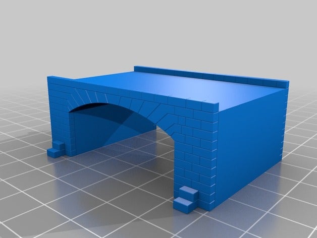 pont de pierre bâtiments et structures l'architecture à l'échelle ho n échelle 3D print model - Mito3D