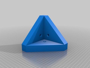 mon paramétrique personnalisé équerre de coin rond trous fraisés le bricolage 3d print model - Mito3D