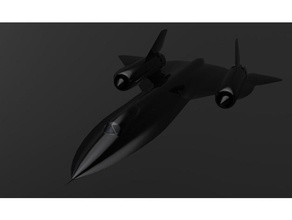 sr-71 blackbird modelos 3d print model - Mito3D