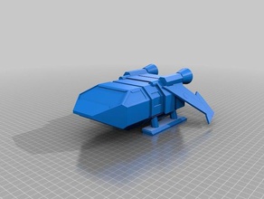 enlightened travelers esp-3 hopper games legion terrain spaceship star wars starship 3d print model - Mito3D