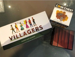 moradores de moeda peito inserir brinquedo & acessórios para jogos boardgame boardgames insere organizador jogo tabuleiro componentes conselho do os aldeões 3d print model - Mito3D