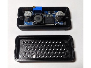 lm2596 xl6009 lm2577 dc-dönüştürücü muhafaza kutusu havalandırma delikleri dc elektronik 3d print model - Mito3D