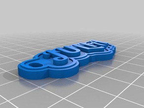 il mio personalizzato multiline tag portachiavi segni e loghi su misura 3d print model - Mito3D