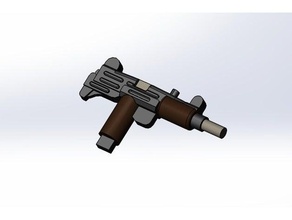 uzi lego minifiguras (minifigures) juguetes de construcción arma fuego minifig 3d print model - Mito3D