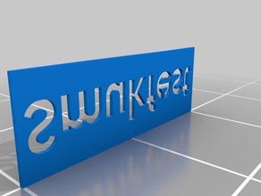 smukfest + walther - logo original 3d printing font template music festival 3d print model - Mito3D