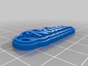 mi personalizados multilínea tag llavero de naim llaveros personalizado 3d print model - Mito3D
