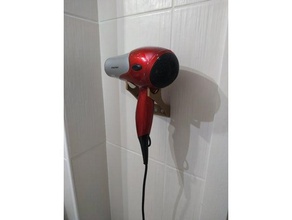 hair dryer hanger bathroom 3d print model - Mito3D