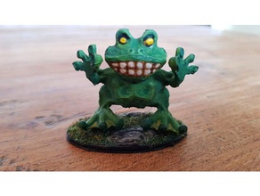 toadman sculptures adnd dnd miniature frog miniatures toad 3d print model - Mito3D