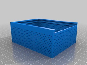 my customized parametric hexagonal hole box 3d print model - Mito3D