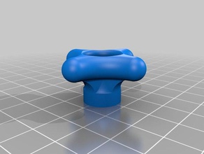 pan screw knob velbon dv-7000 tripod parts customized 3d print model - Mito3D