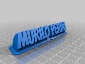 murilo perini plaka ofis özelleştirilmiş 3d print model - Mito3D