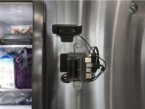 jetson nano magnet mount computer accessory kitchen magnetic neodymium nvidia 3d print model - Mito3D