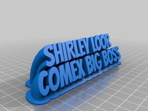 shirley big boss bureau de personnalisé 3d print model - Mito3D