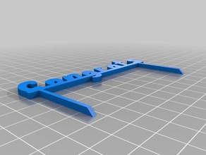 tebrikler açık ve bahçe özelleştirilmiş 3d print model - Mito3D