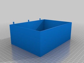 pegboard bucket tool holders & boxes box hook mount storage 3d print model - Mito3D