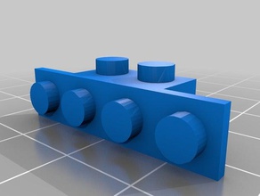 lego skinny side 1x2x4x1 3d printing 3d print model - Mito3D