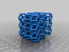 il mio personalizzato geometrica del reticolo matematica arte su misura 3d print model - Mito3D