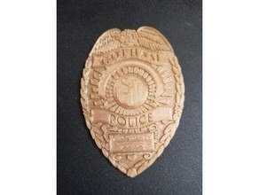 polizia di gotham distintivo oggetti scena badge batman la città 3d print model - Mito3D