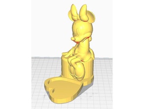 minnie mouse support de la bague bijoux l'anneau 3d print model - Mito3D