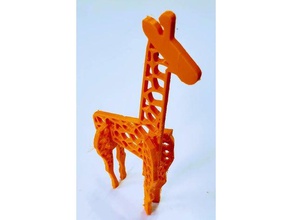 abstract giraffa sculture astratto disegno africa africana animale facile easy print safari savanah giocattolo 3d print model - Mito3D