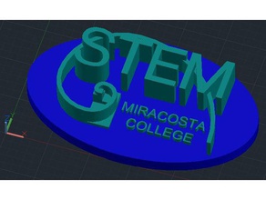 miracosta college-tronco do logotipo centro A impressão 3d 3d print model - Mito3D