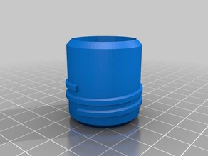 20oz tal water bottle adapter 3d printing cup turner epoxy adaptor 3d print model - Mito3D