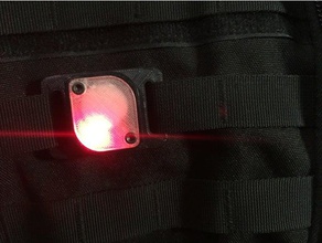 emergency molle led light sport & outdoors cr2032 3d print model - Mito3D