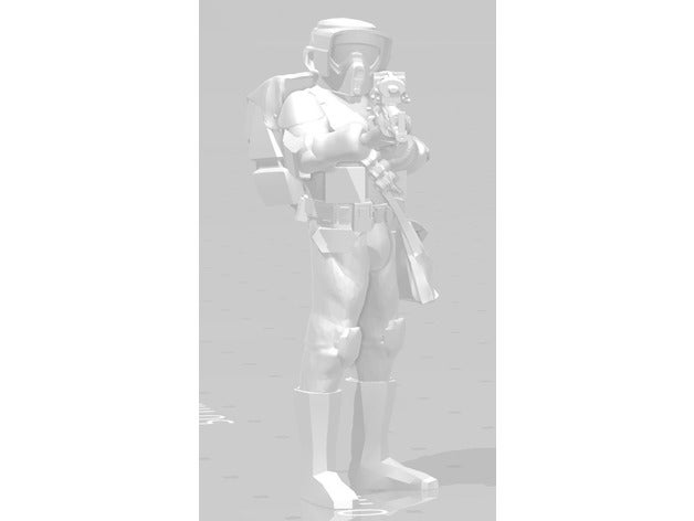 kashyyyk scout trooper legião de escala brinquedos & games galatic república imperial star wars 3D print model - Mito3D