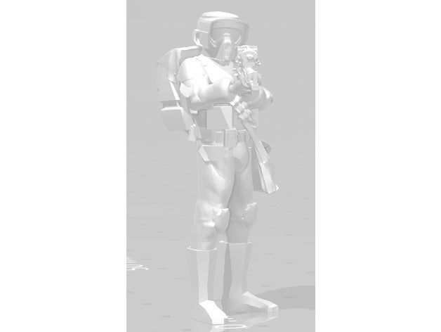 kashyyyk scout trooper de la légion d'échelle jouets & jeux galactic république impériale star wars 3D print model - Mito3D