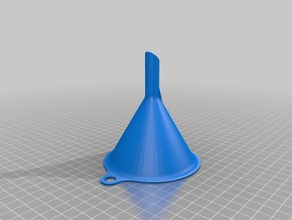 basic funnel household oil 3d print model - Mito3D