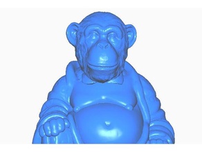 monkey chimpanzee buddha sculptures buddha bust chimp chimpanzee monkey remix statue