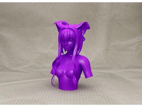 anime sexy cat personas femenino el desnudo sexy-girl 3d print model - Mito3D