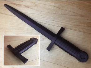 collapsing dagger print place toys & games collapsable collapsible sword 3d print model - Mito3D