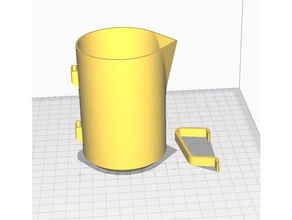 leite de espuma dois níveis jarro rega plantas recipientes 3d print model - Mito3D
