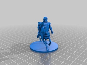 centaur bard toys & games dnd dungeons dragons miniature roleplaying tabletop gaming 3d print model - Mito3D