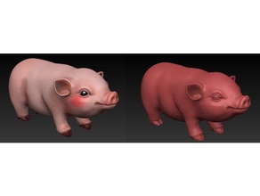 piggy animaux le cochon 3d print model - Mito3D