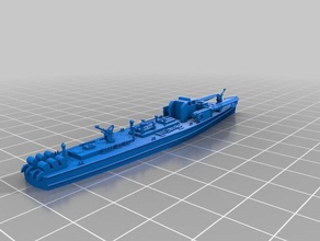 motosilurante crda 60 t series - italian ms boat 1 300 vehicles cruel seas wargaming 3d print model - Mito3D