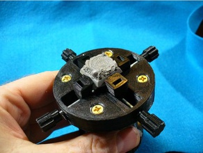 quatre miniature de la mâchoire serrage passe-temps 3d print model - Mito3D